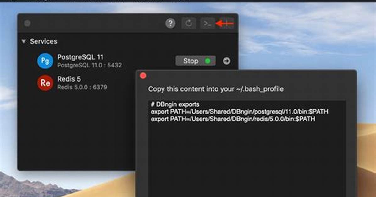Export Path In. Profile on Mac