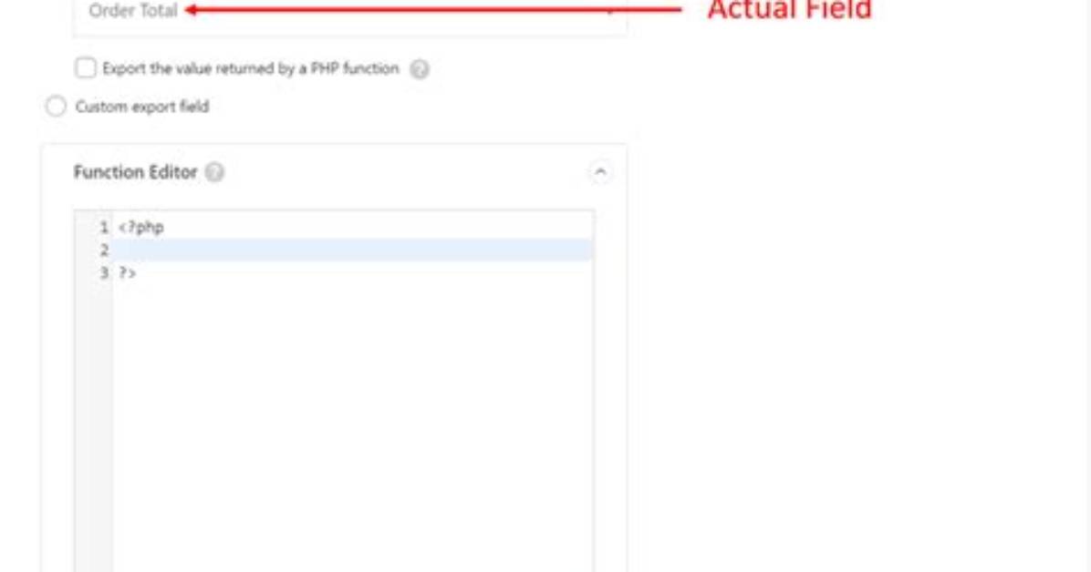 Exporting Function Names