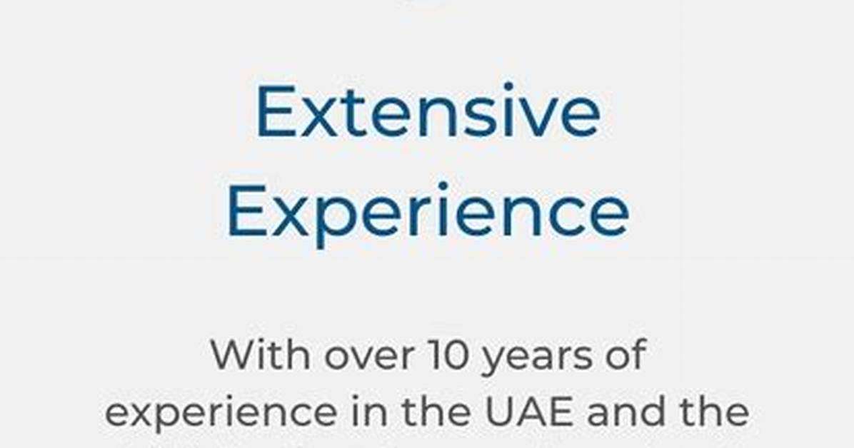 Extensive Experience