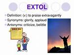Extol Definition