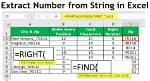 Extract Number from a String