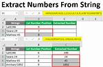 Extract Numbers from a Jumbled String