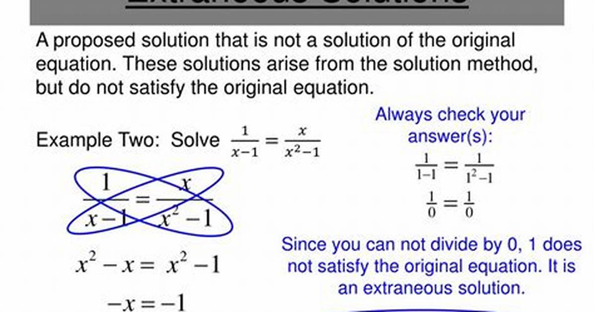 Extraneous Solution