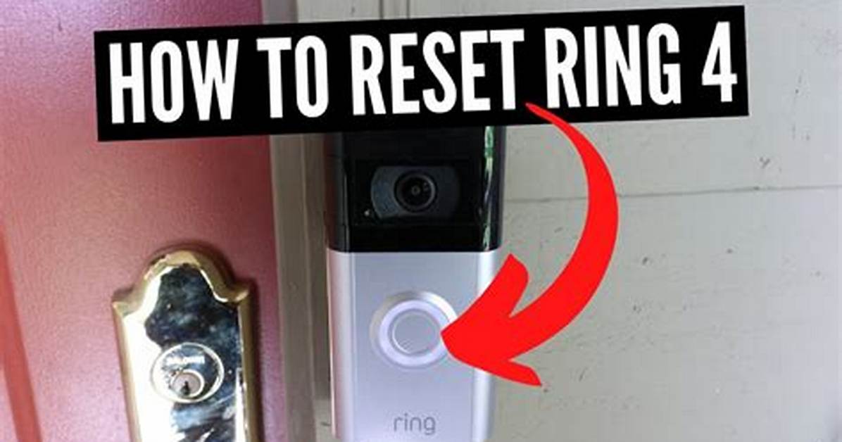 Factory Reset Ring Doorbell