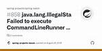 Failed to Execute Commandlinerunner - Spring Batch