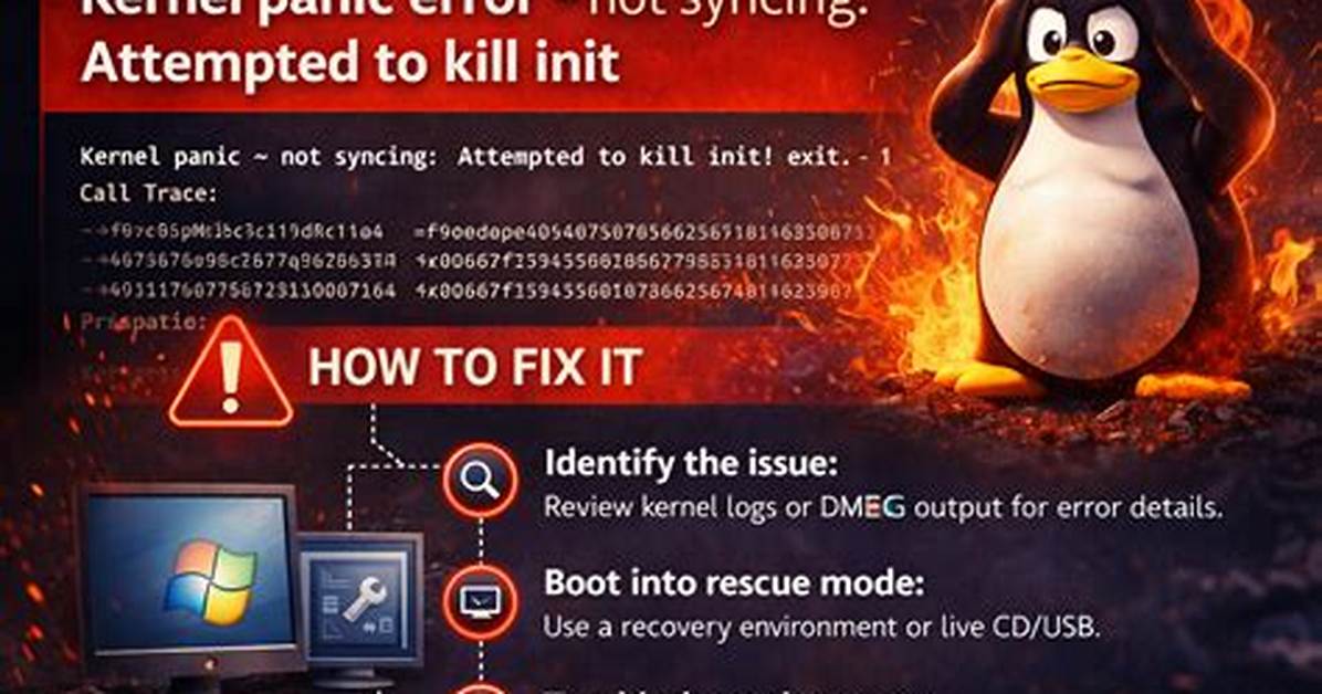 Failed to Execute /Init: Kernel Panic - Not Syncing: No Init Found