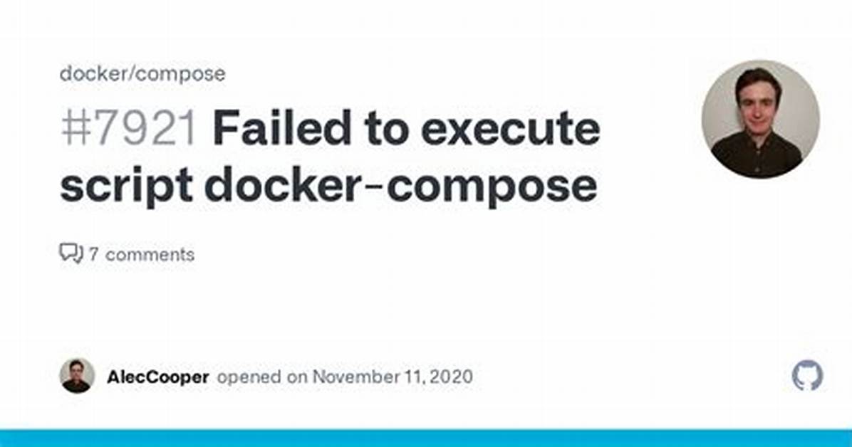 Failed to Execute Script Docker-Compose