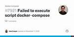 Failed to Execute Script Docker-Compose