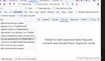 Failed to Load Response Data Request Content Was Evicted from Inspector Cache