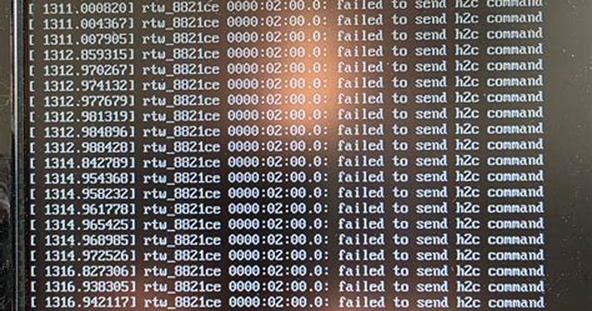 Failed to Send H2C Command