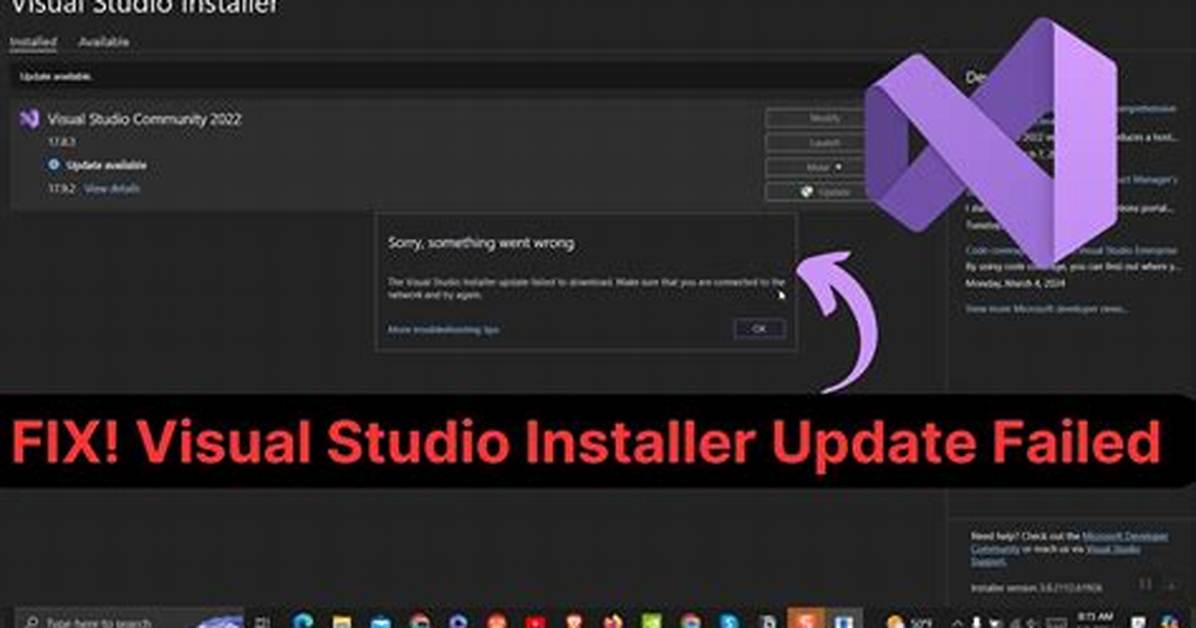 Failed to Update Visual Studio Code