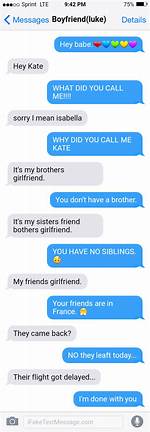 Fake Text Message Conversation