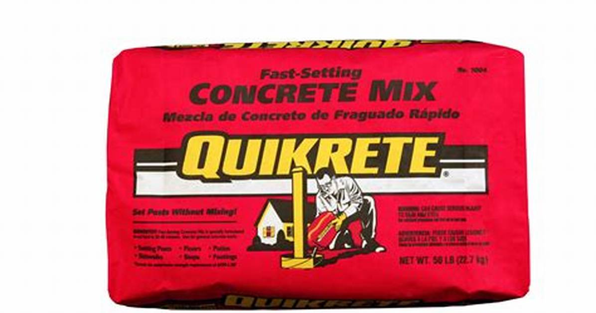 Fast Setting Concrete