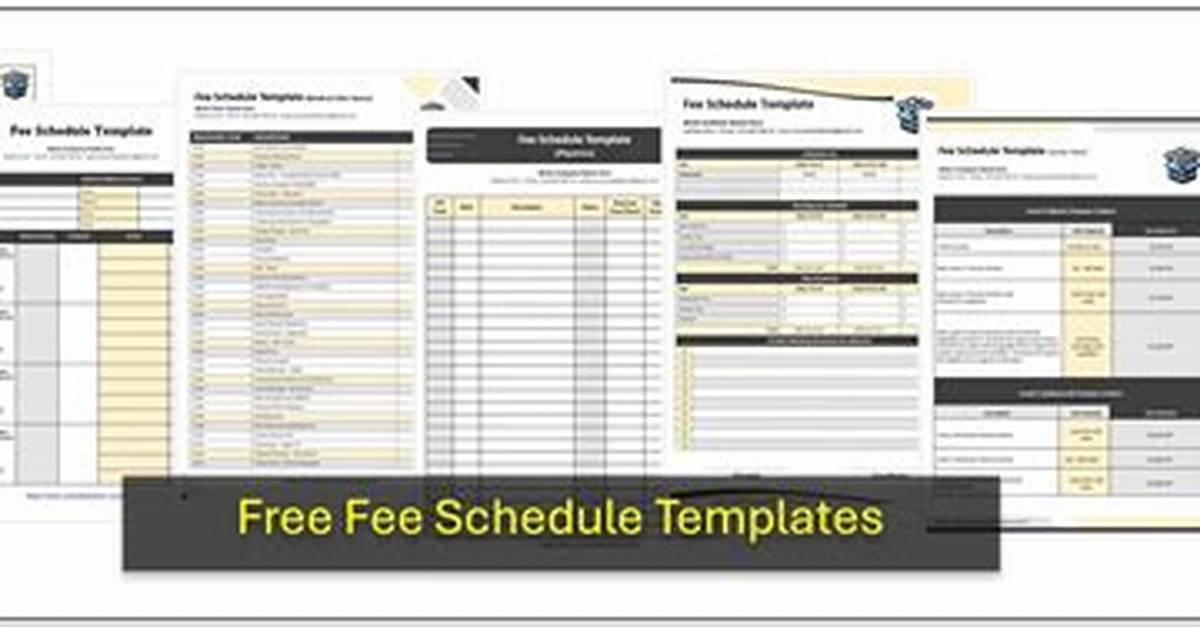 Fee Schedule