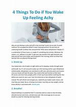 Feeling Achy