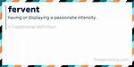 Fervent Meaning