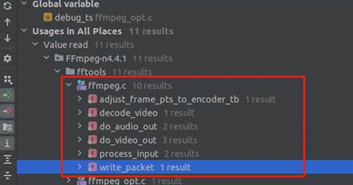 Ffmpeg Debug Verbosity
