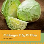 Fiber in Cabbage