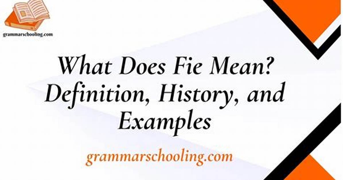 Fie Definition
