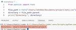 File Paths in Python in the Form of String Throw Errors