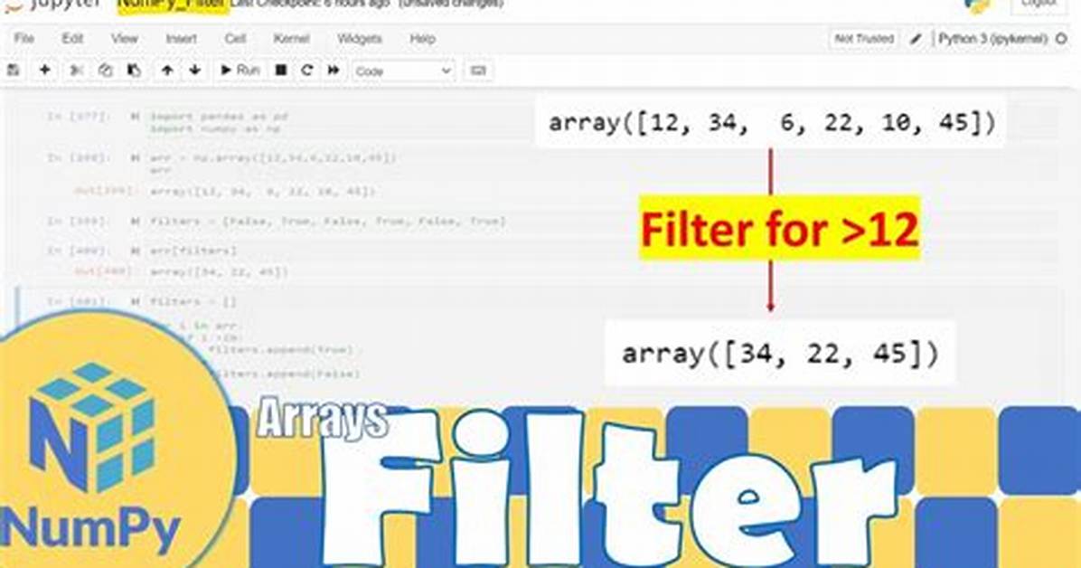Filtering a Numpy Array