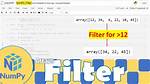 Filtering a Numpy Array