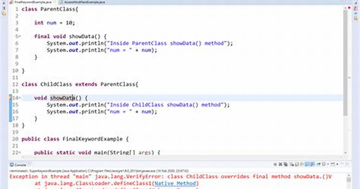 Final Java