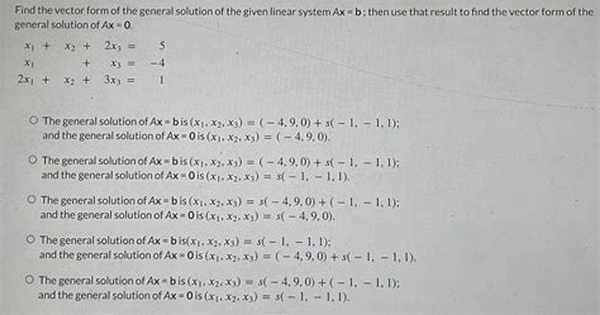 Find General Solution Given One Solution