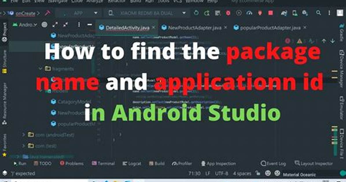 Find Package Name Using Terminal