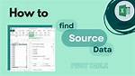 Find Source File Using Pivot Table in Excel