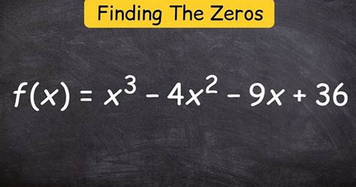 Find Zeros