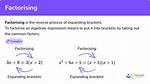 Finding a Linear Factor and Fully Factorising Polynomials