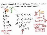 Finding Maximum Height with Initial Velocity.