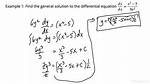 Finding Solution to a Differential Equation Given the Initial Condition