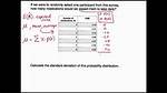 Finding Standard Deviation Given Joint Probabilities