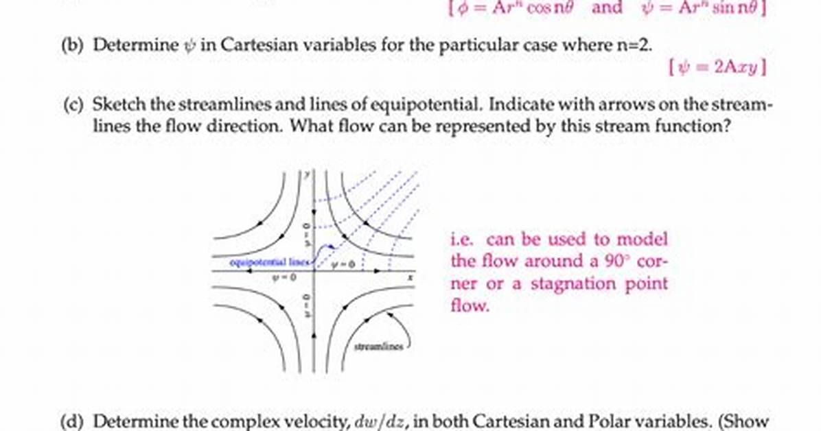 Finding Streamlines from Complex Potential.