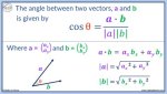 Finding the Angle Between Two Vectors, Vectors Have Both a Position Vector and a Direction Vector