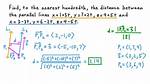 Finding Vector Parallel to a Line