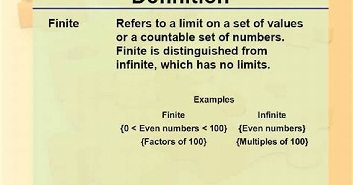 Finite Definition