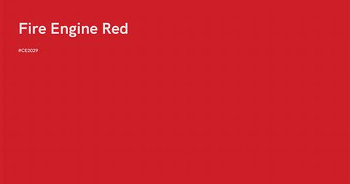 Fire Engine's Color