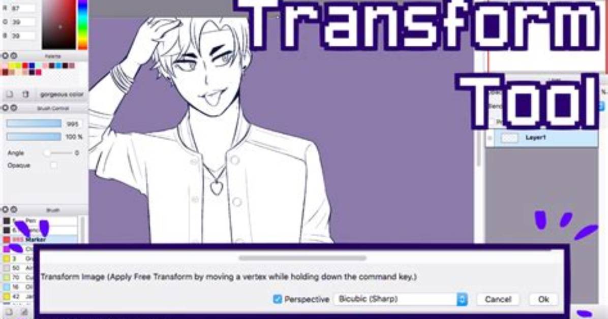 Firealpaca Transform Tool