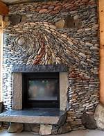 Fireplace Rocks Wall