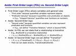 First-Order Logic Vs. Second-Order Logic