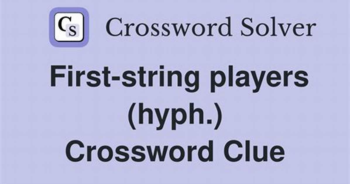 First-Stringers' Squad: Hyph.