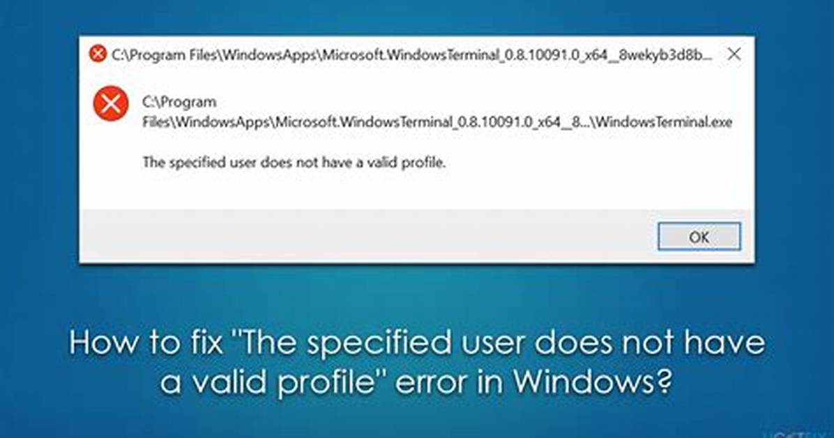 Fix the Specified User Does Not Exist Error in Windows Server