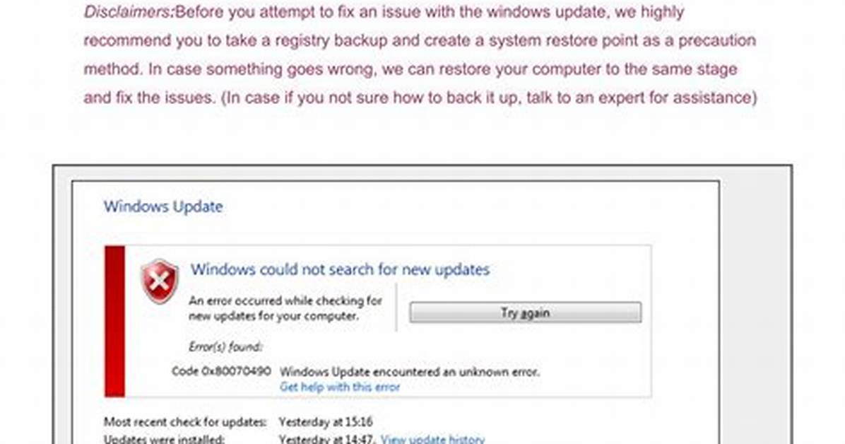 Fix Windows 10/11 Update Error Code 0X80073712 with Ease