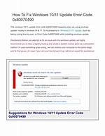 Fix Windows 10/11 Update Error Code 0X80073712 with Ease