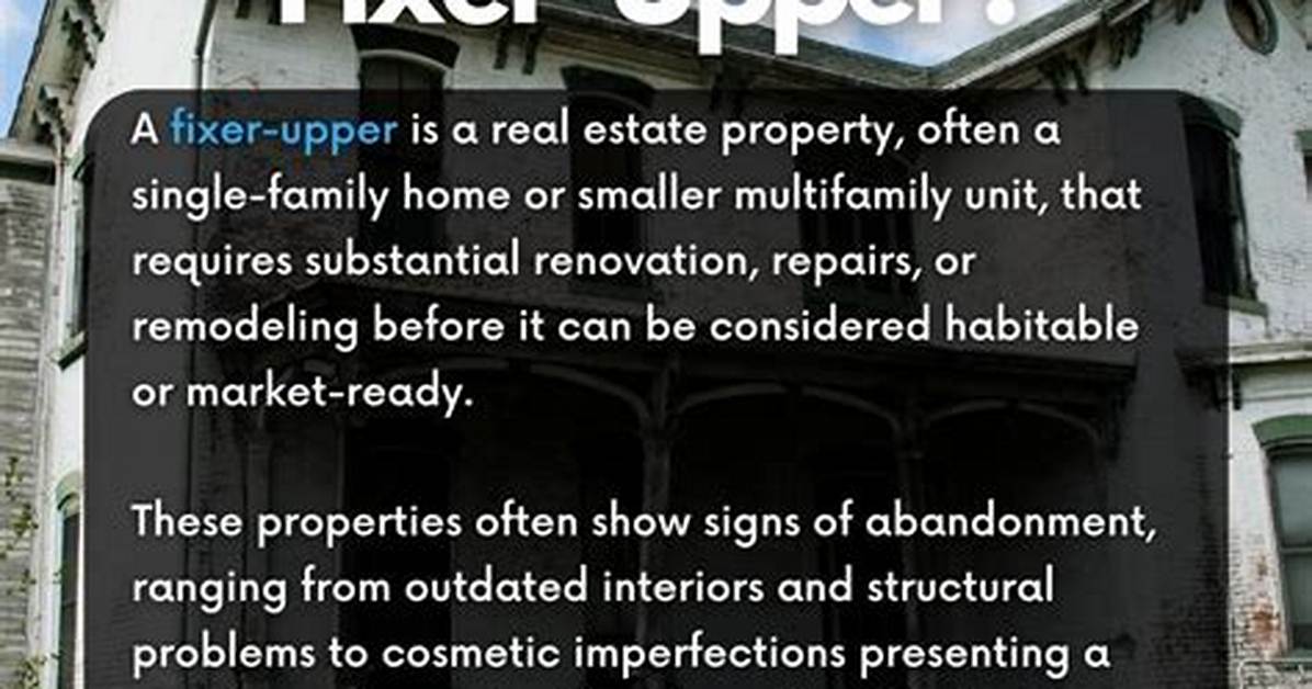 Fixer Upper Meaning