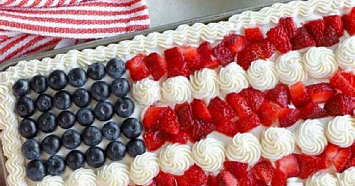 Flag Cake - Celebrating Sweets