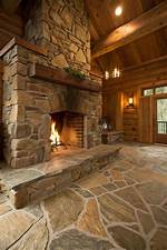 Flagstone Fireplace